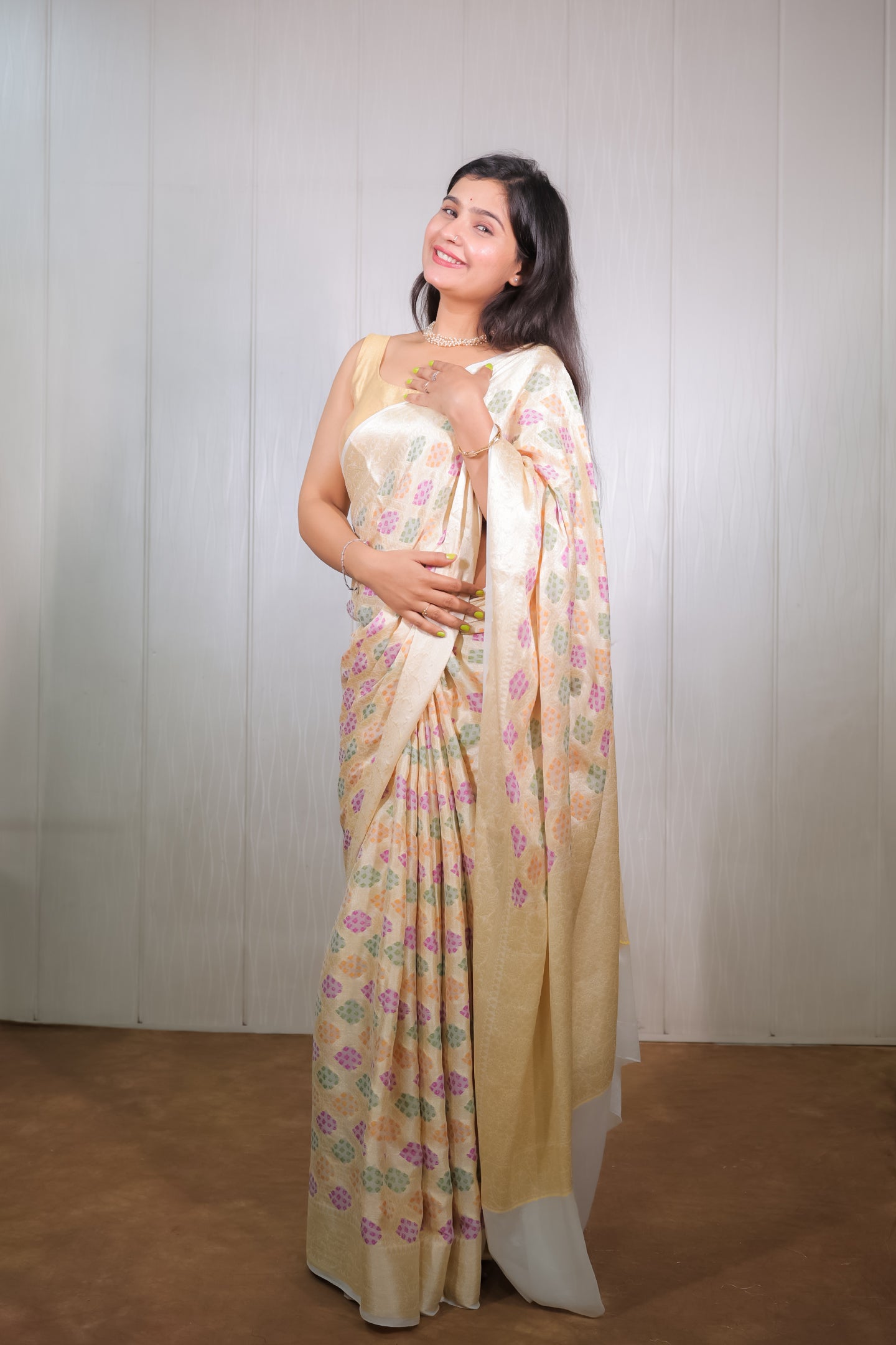 Banarasi Khaddi Chiffon with Resham Weave