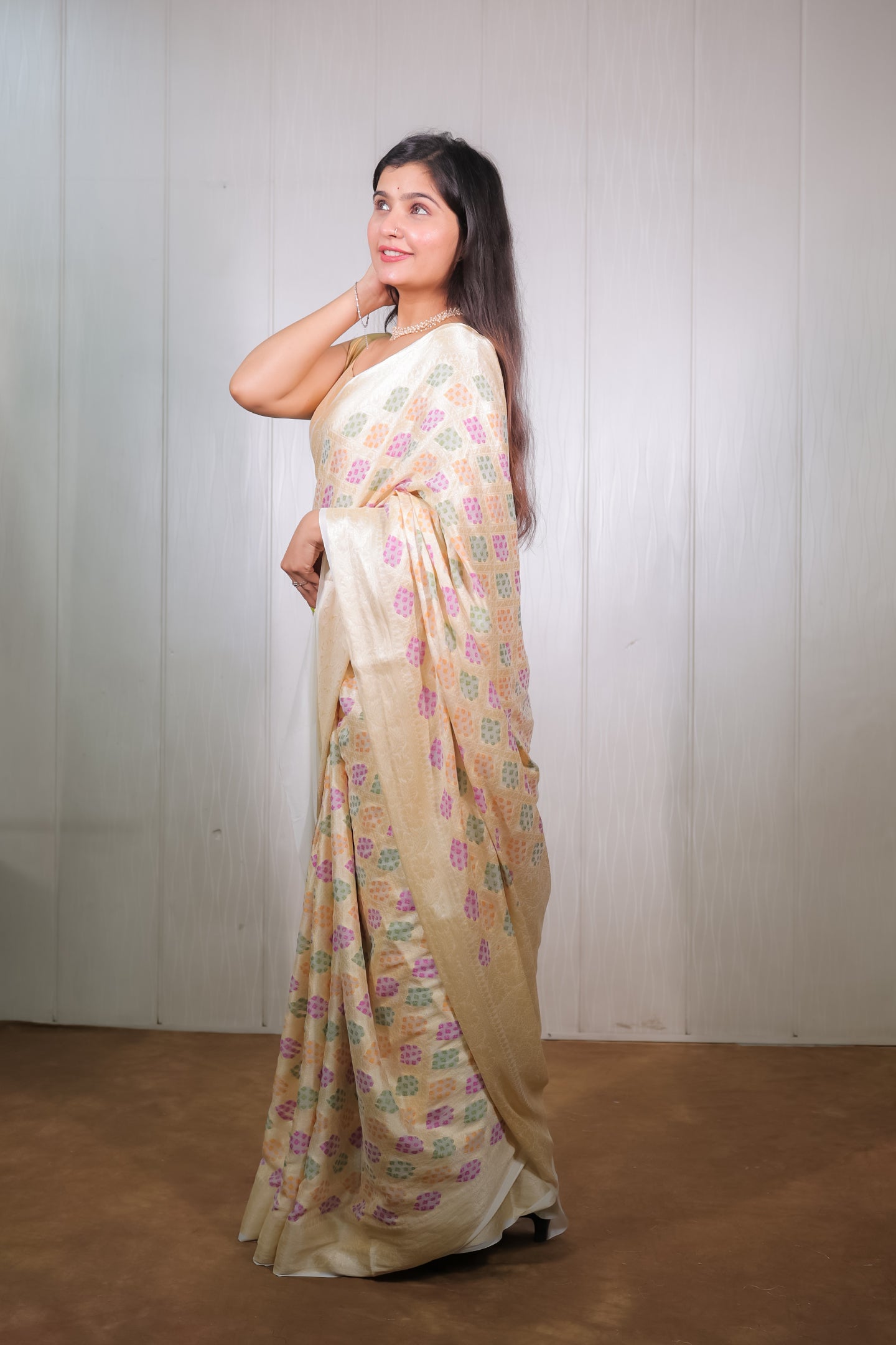 Banarasi Khaddi Chiffon with Resham Weave