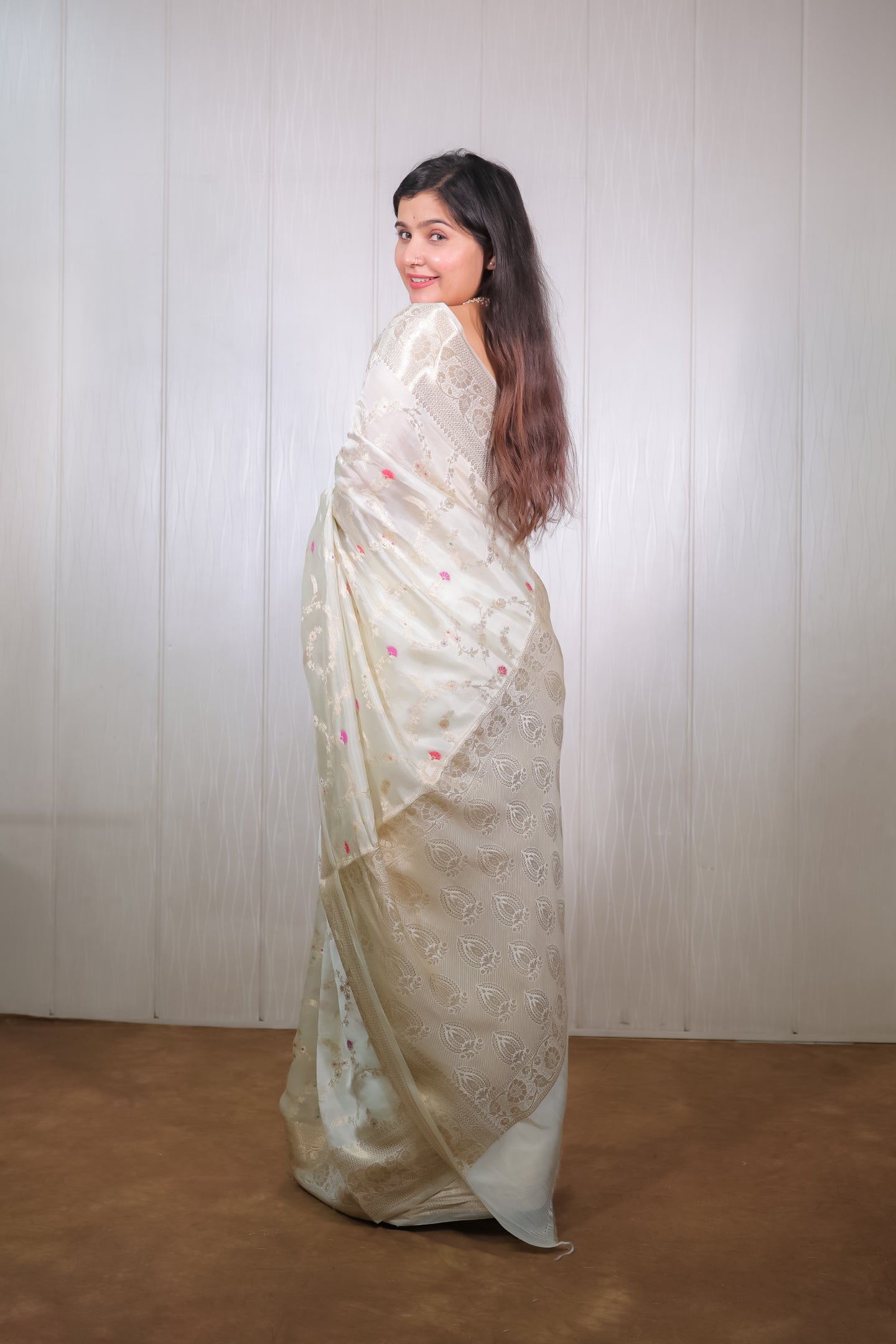 Mango Fibre Saree