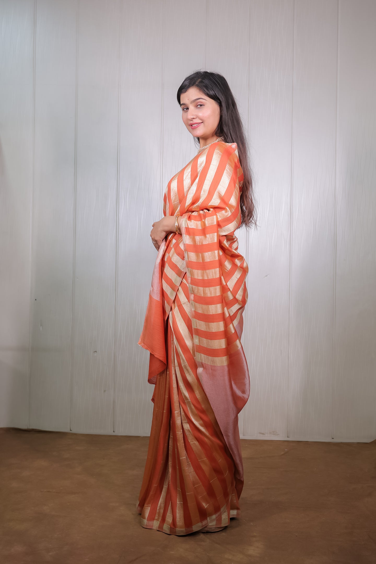 Muga Tissue Silk Banarasi Saree