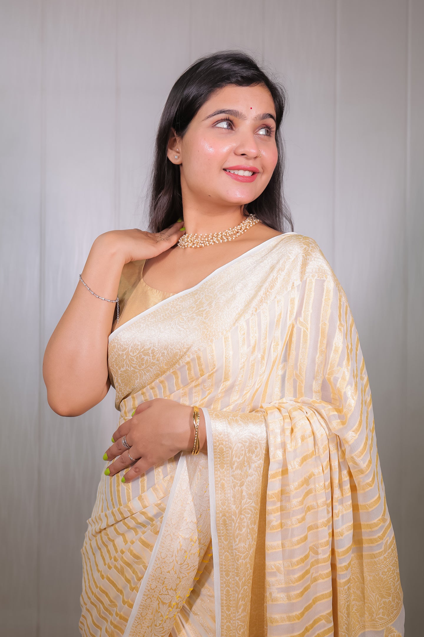 Banarasi Khaddi Chiffon