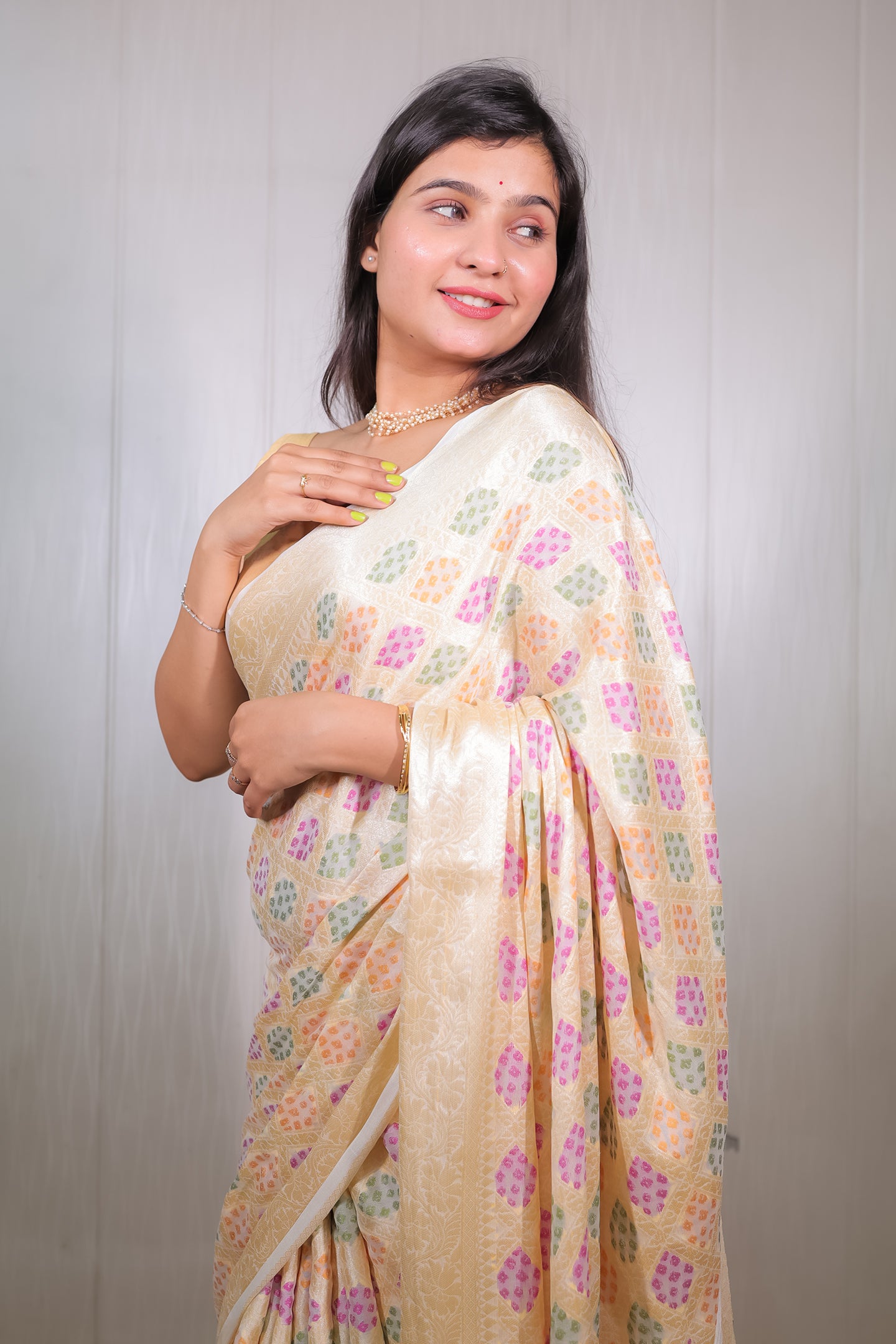 Banarasi Khaddi Chiffon with Resham Weave