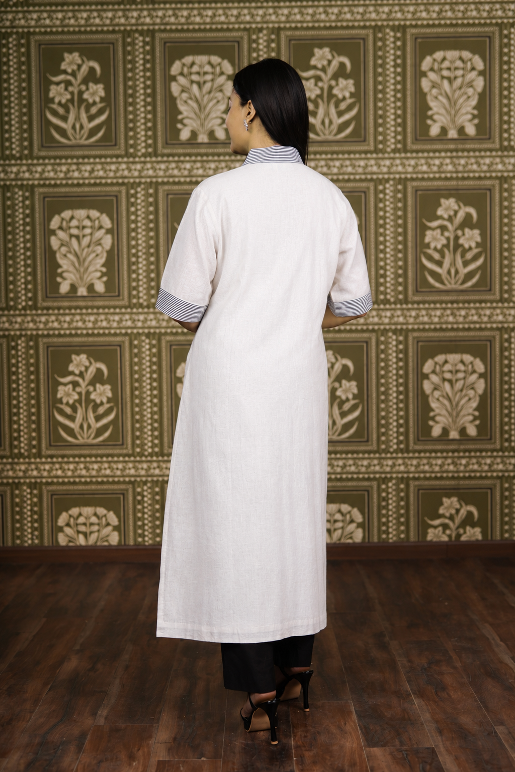 Cotton Linen Straight Kurti