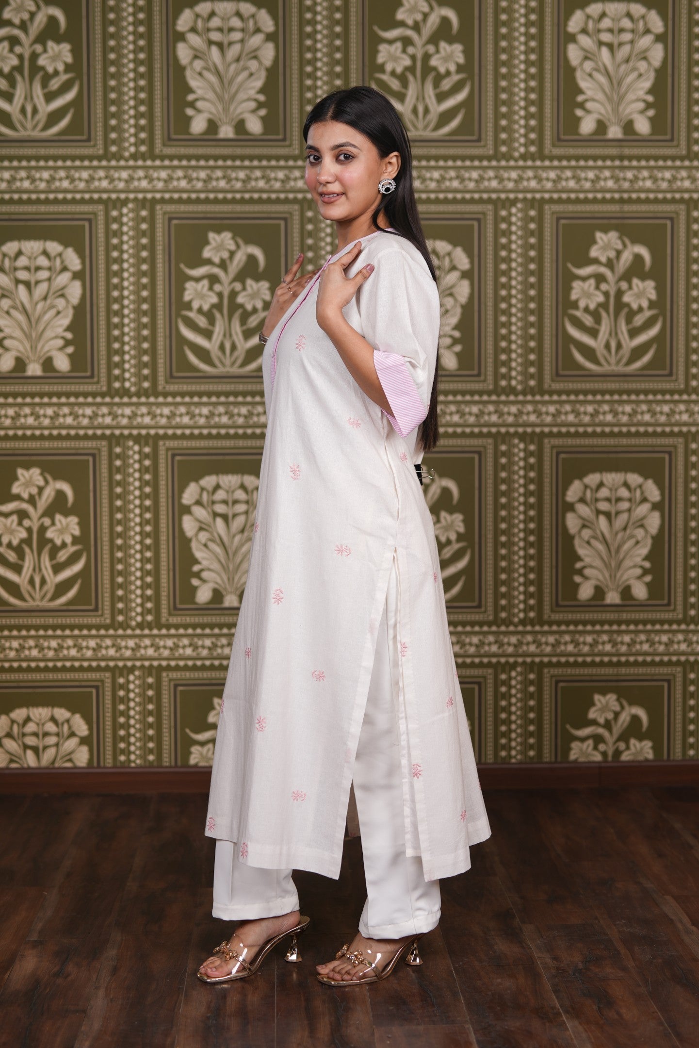 Cotton Linen Straight Kurti