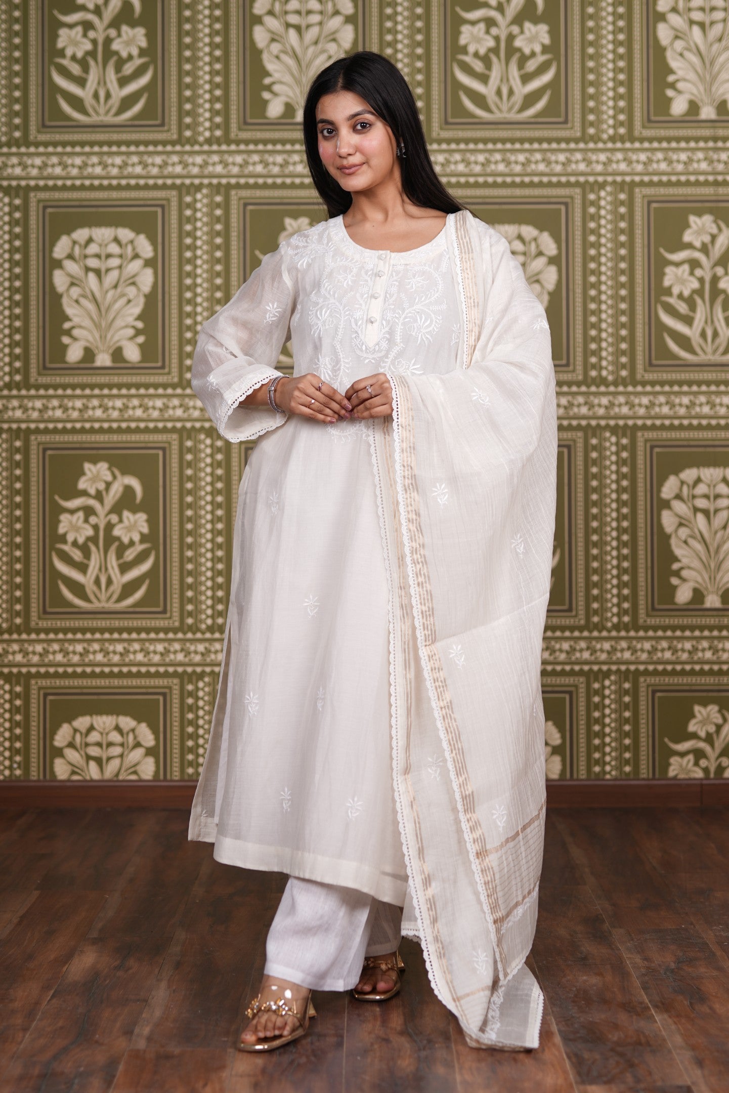 Chandni Mul Chanderi Straight Set