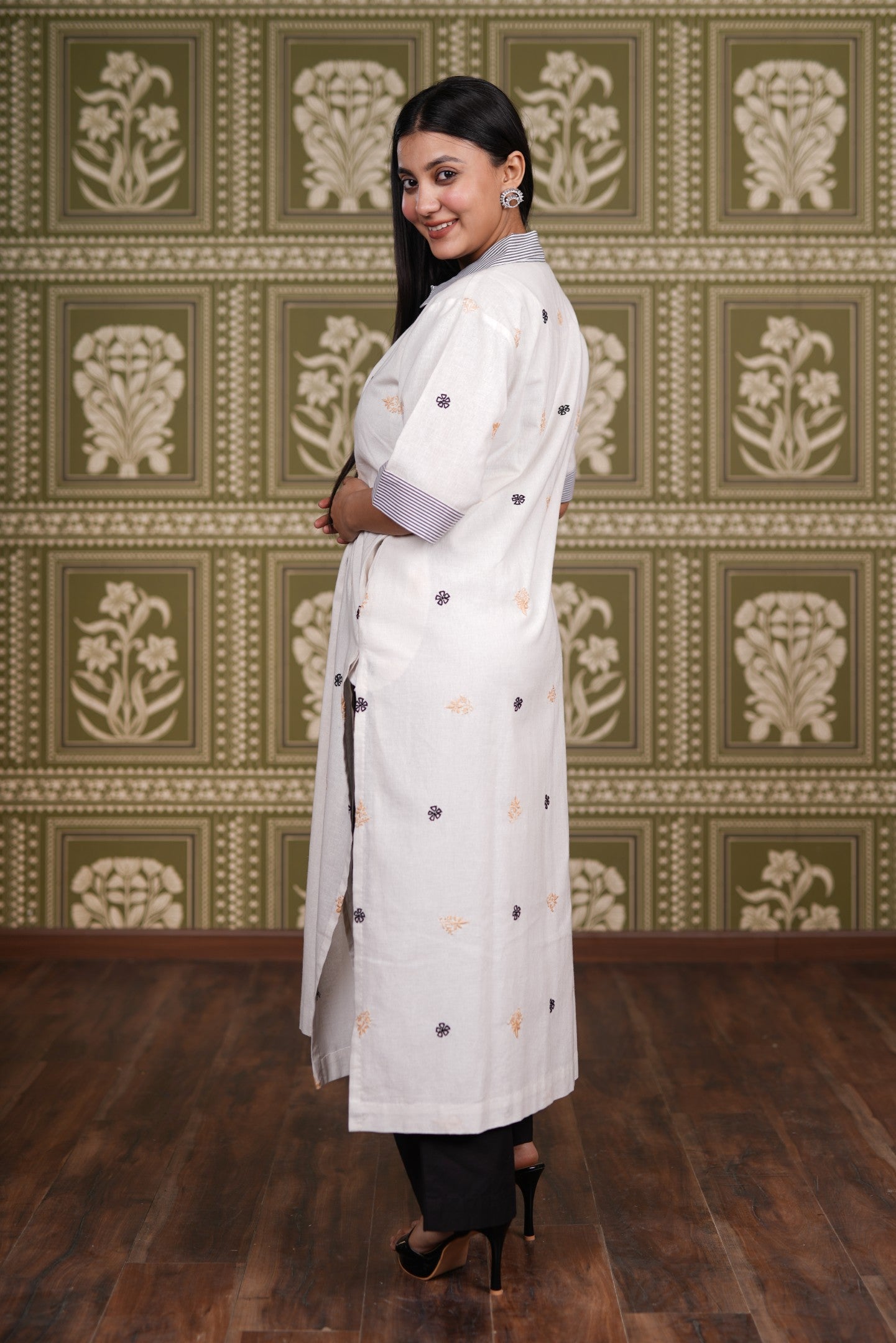 Cotton Linen Straight Kurti