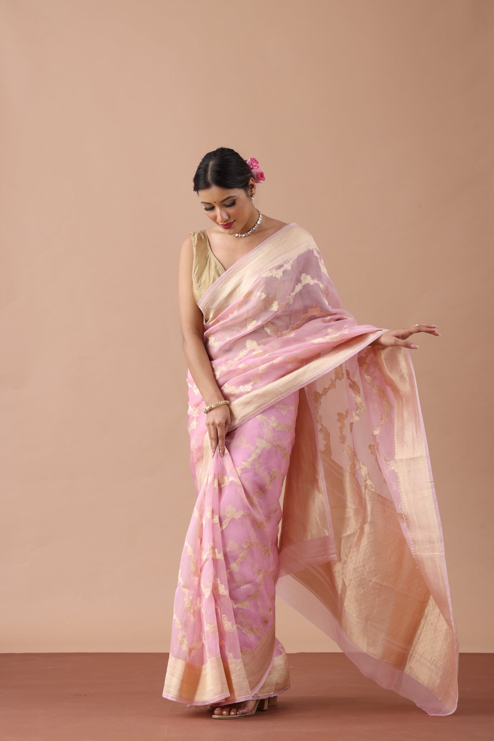 Organza Silk Banarasi Saree