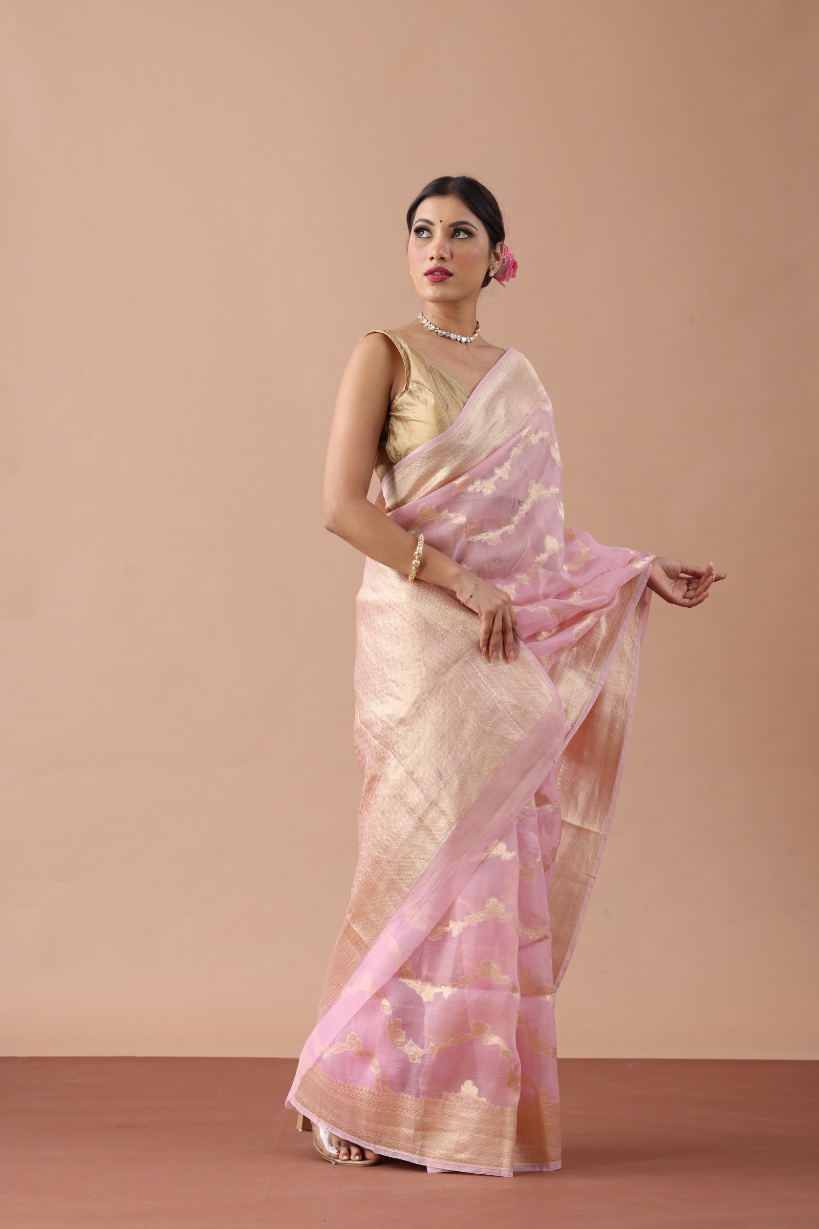 Organza Silk Banarasi Saree