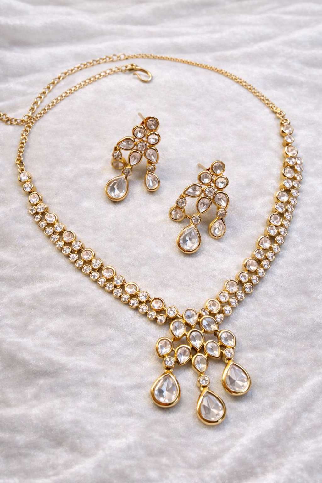 Royal Blush Moissanite Necklace Set