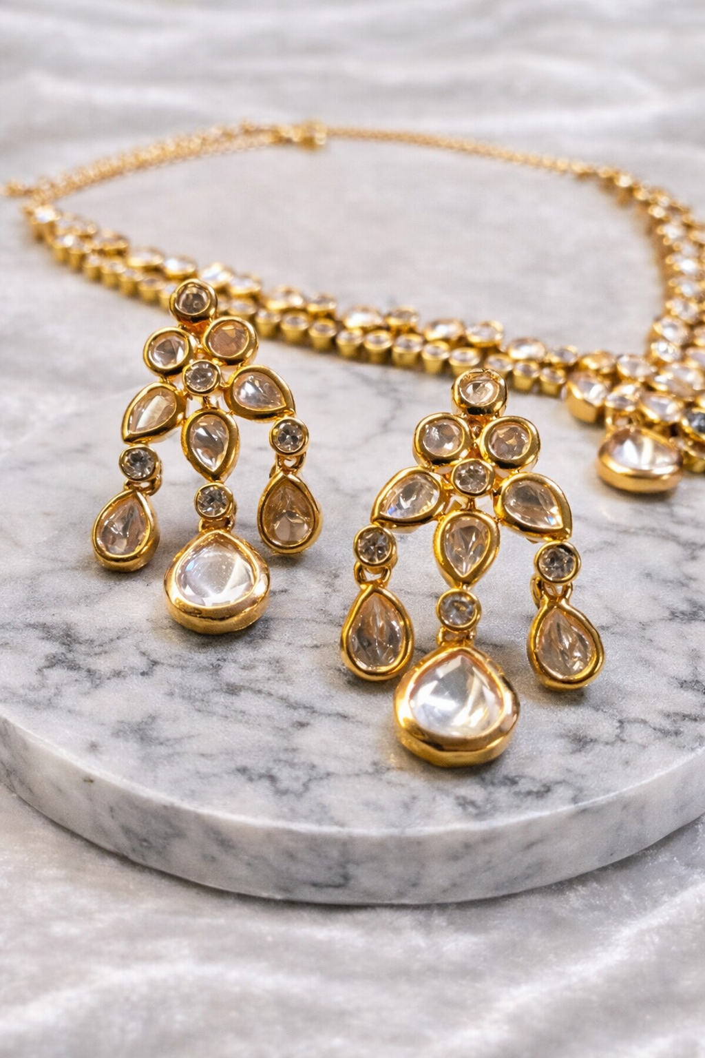 Royal Blush Moissanite Necklace Set