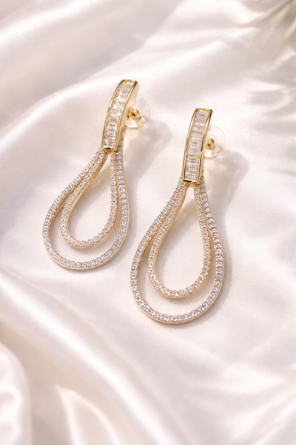 Aurora Crystal Cascade Earrings