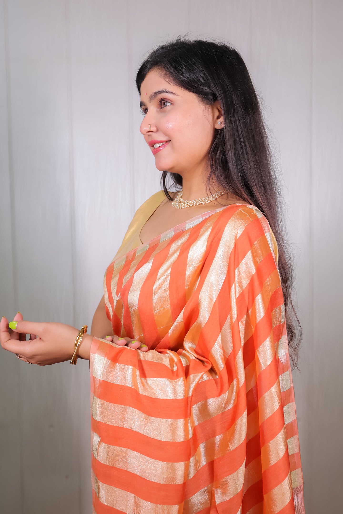 Muga Tissue Silk Banarasi Saree