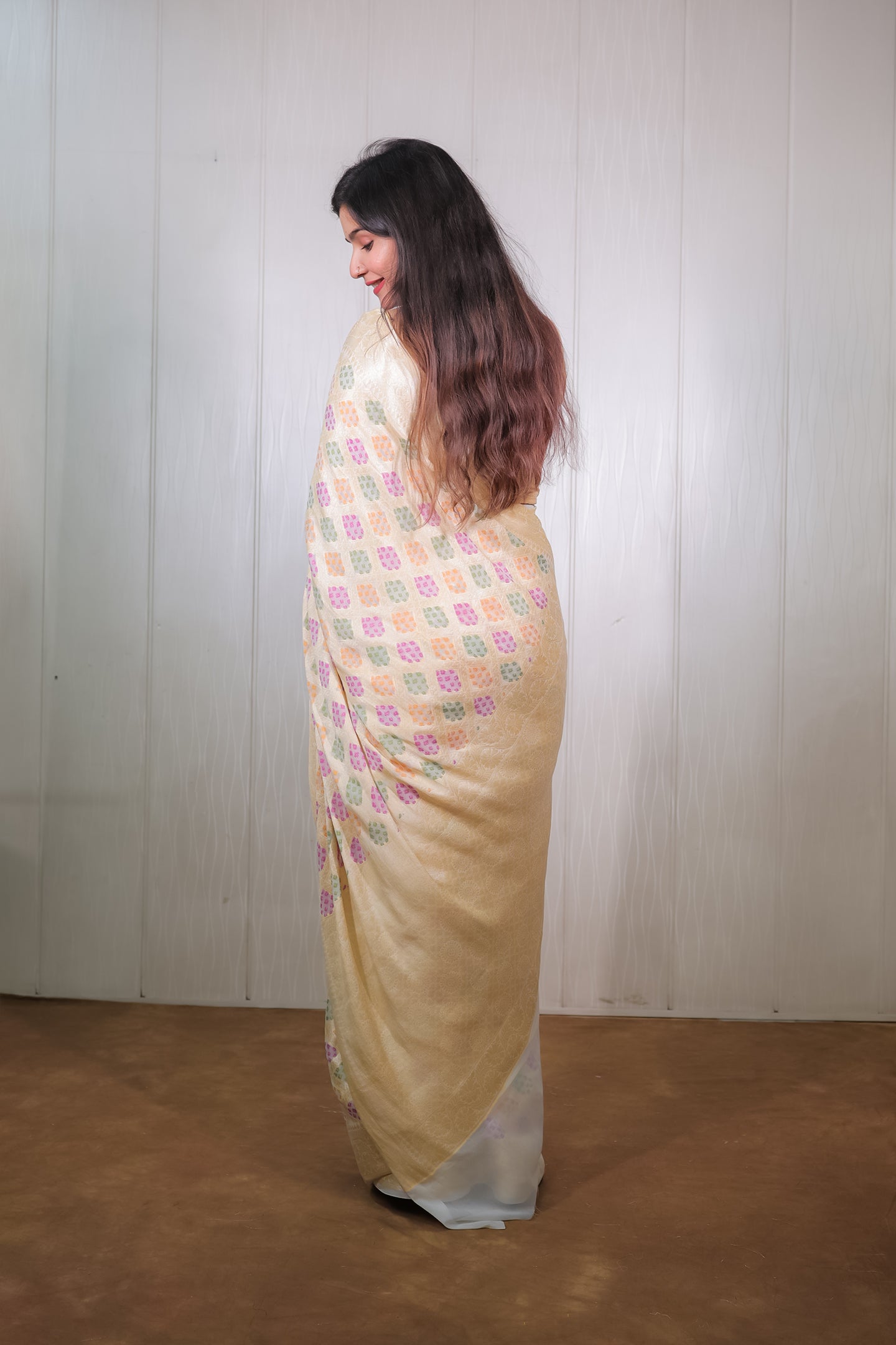 Banarasi Khaddi Chiffon with Resham Weave
