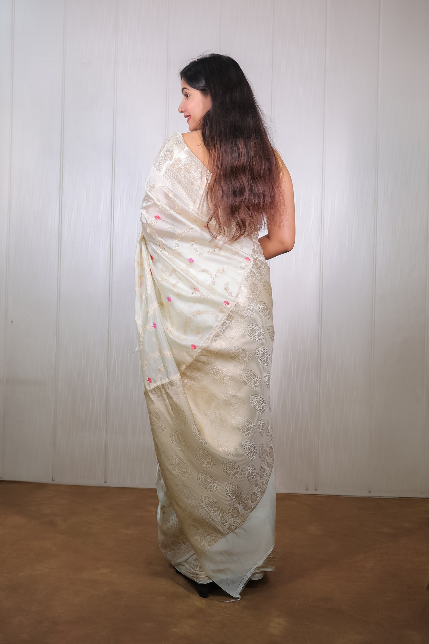 Mango Fibre Saree