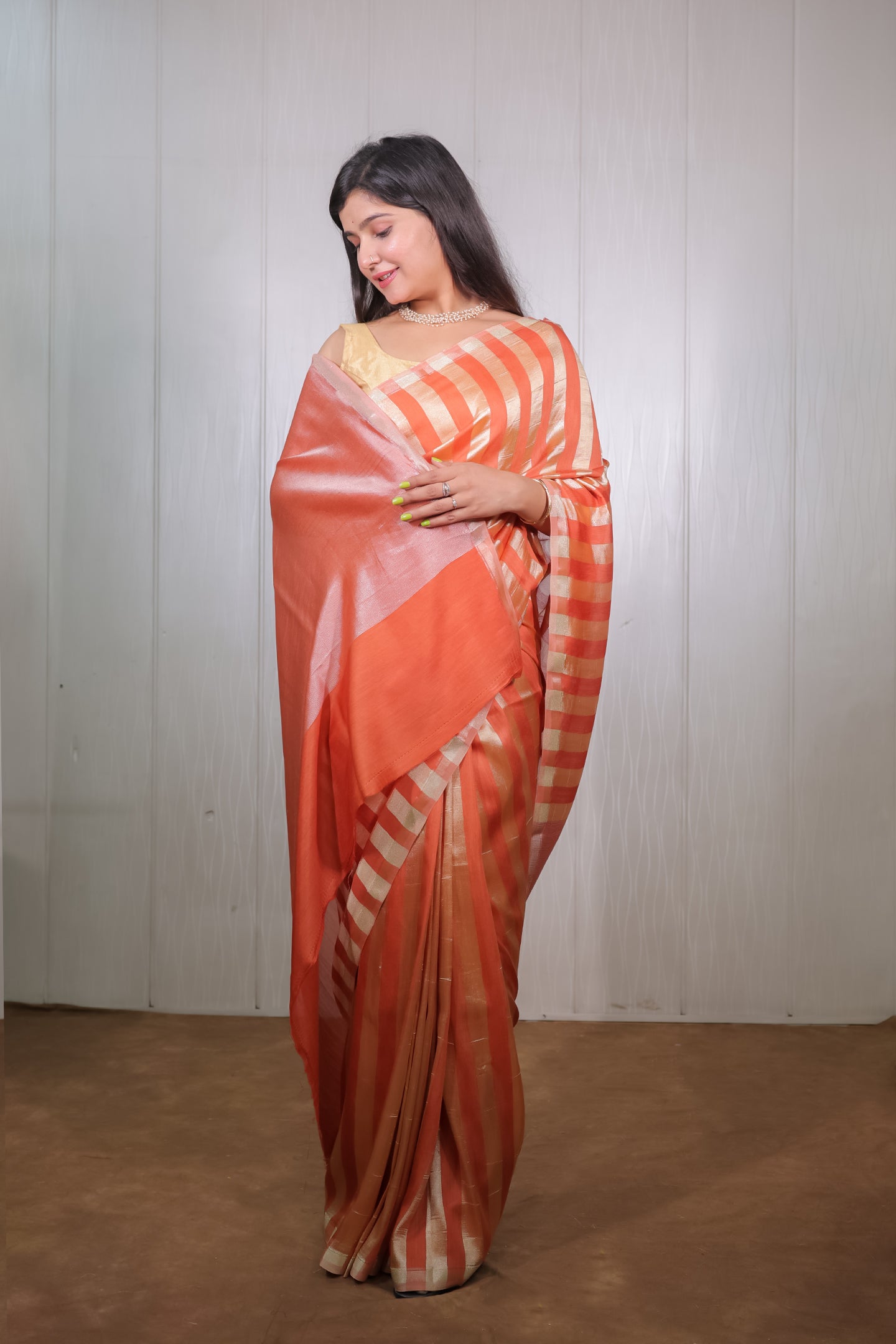 Muga Tissue Silk Banarasi Saree