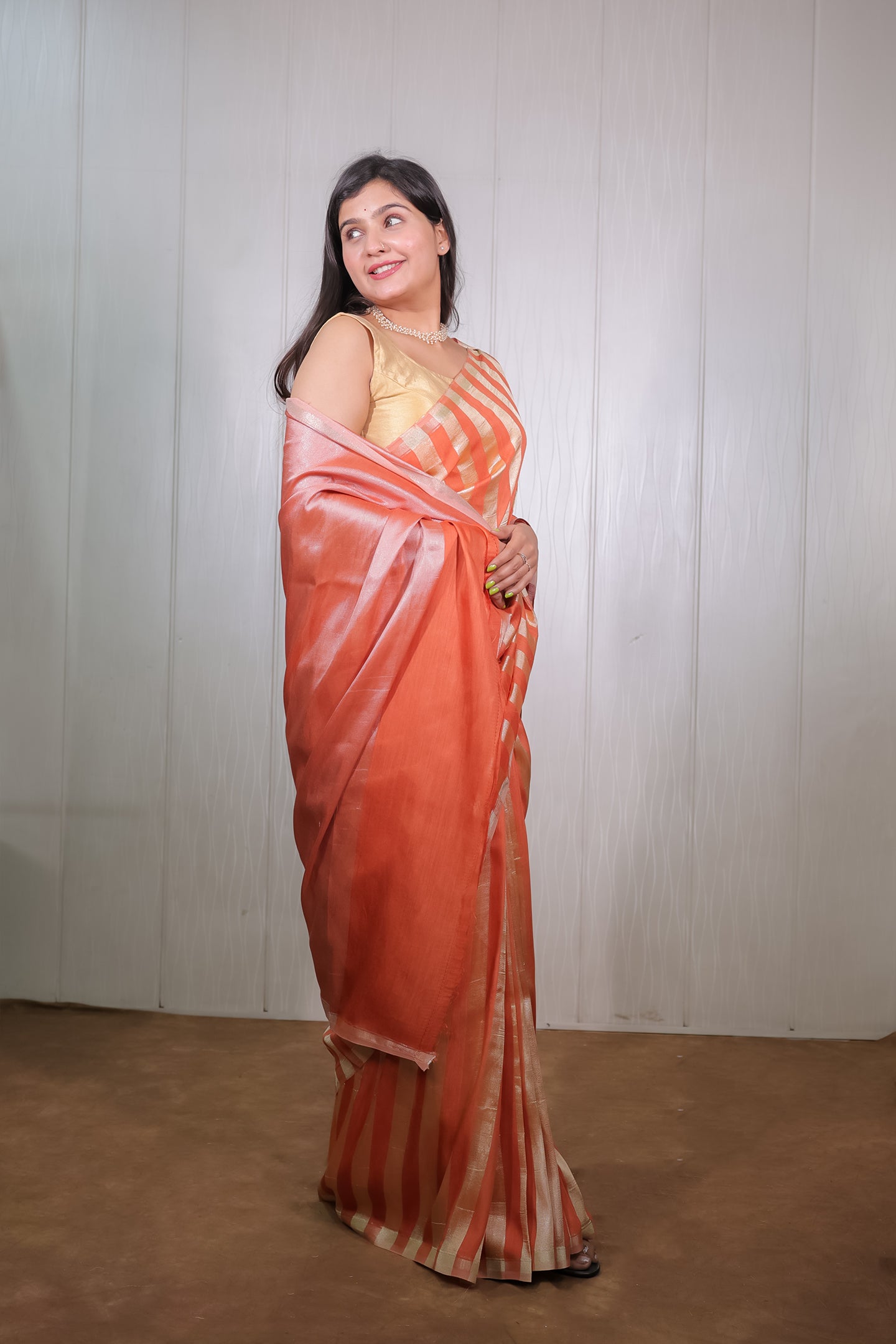 Muga Tissue Silk Banarasi Saree