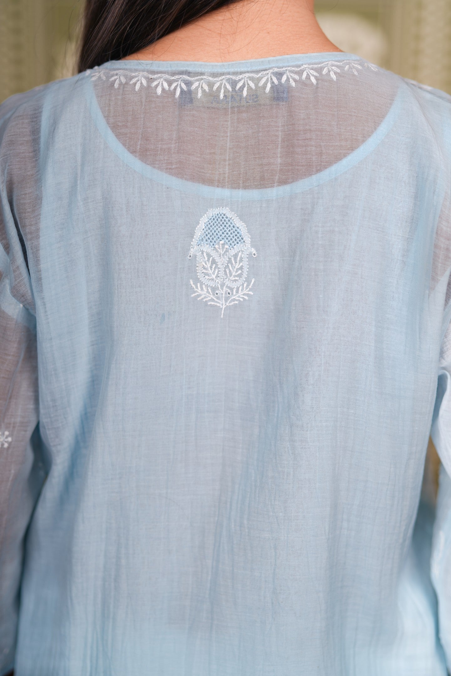 Mul Chanderi Short Kurti