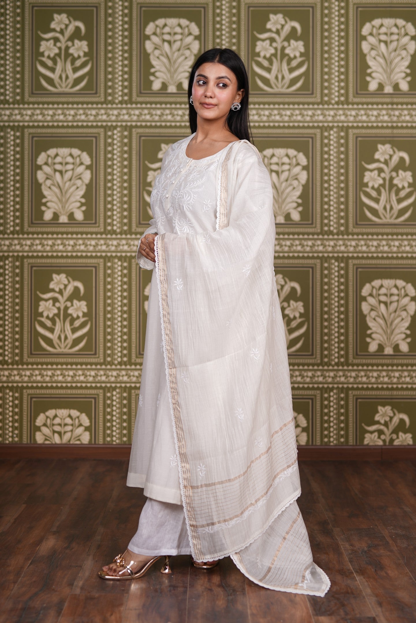 Chandni Mul Chanderi Straight Set