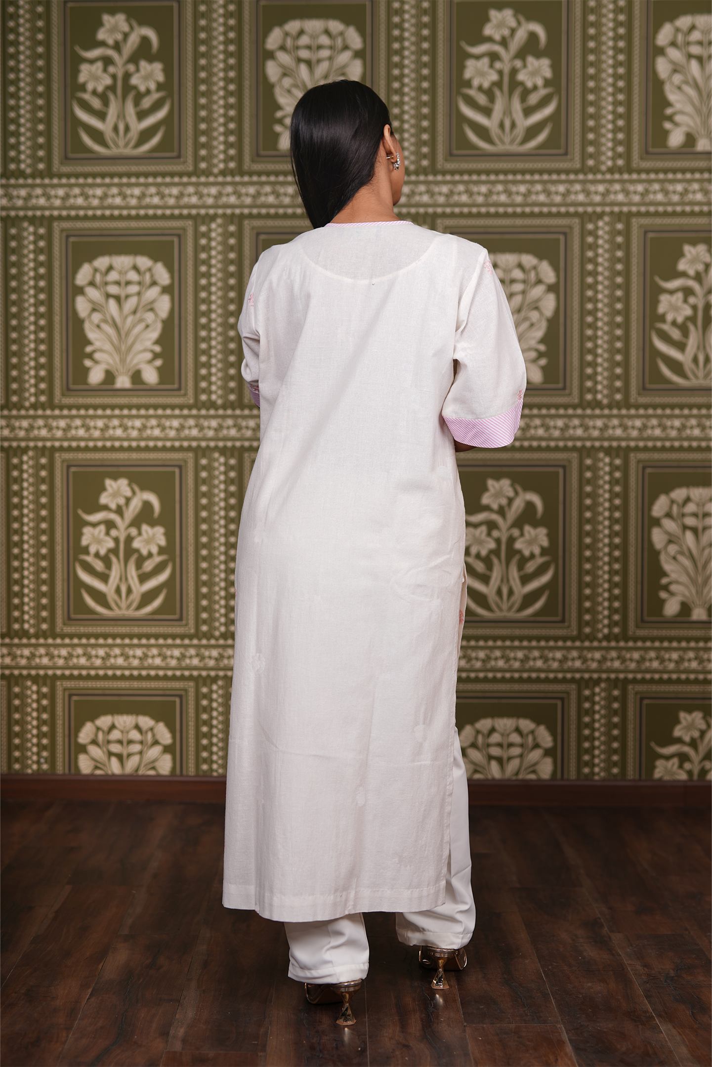Cotton Linen Straight Kurti