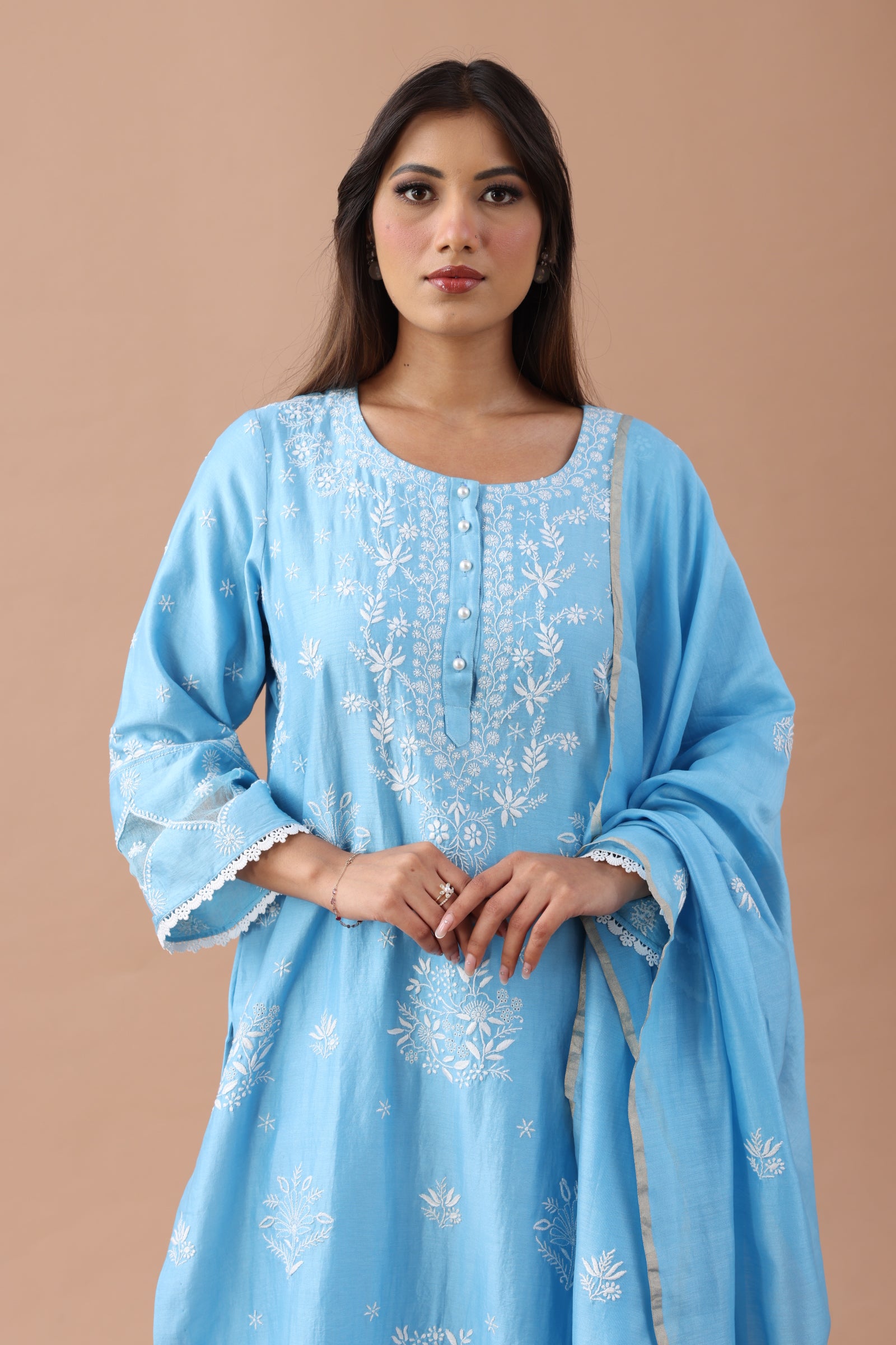 Chanderi Silk Straight Set