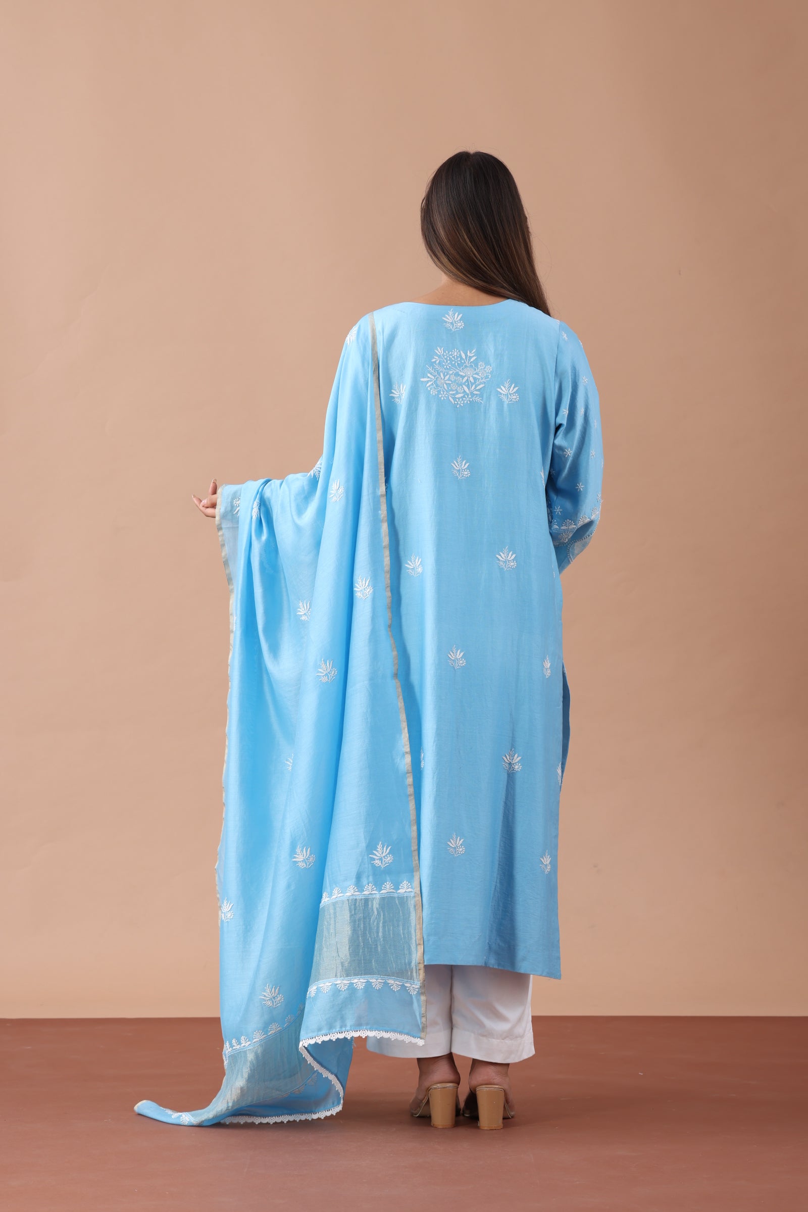 Chanderi Silk Straight Set