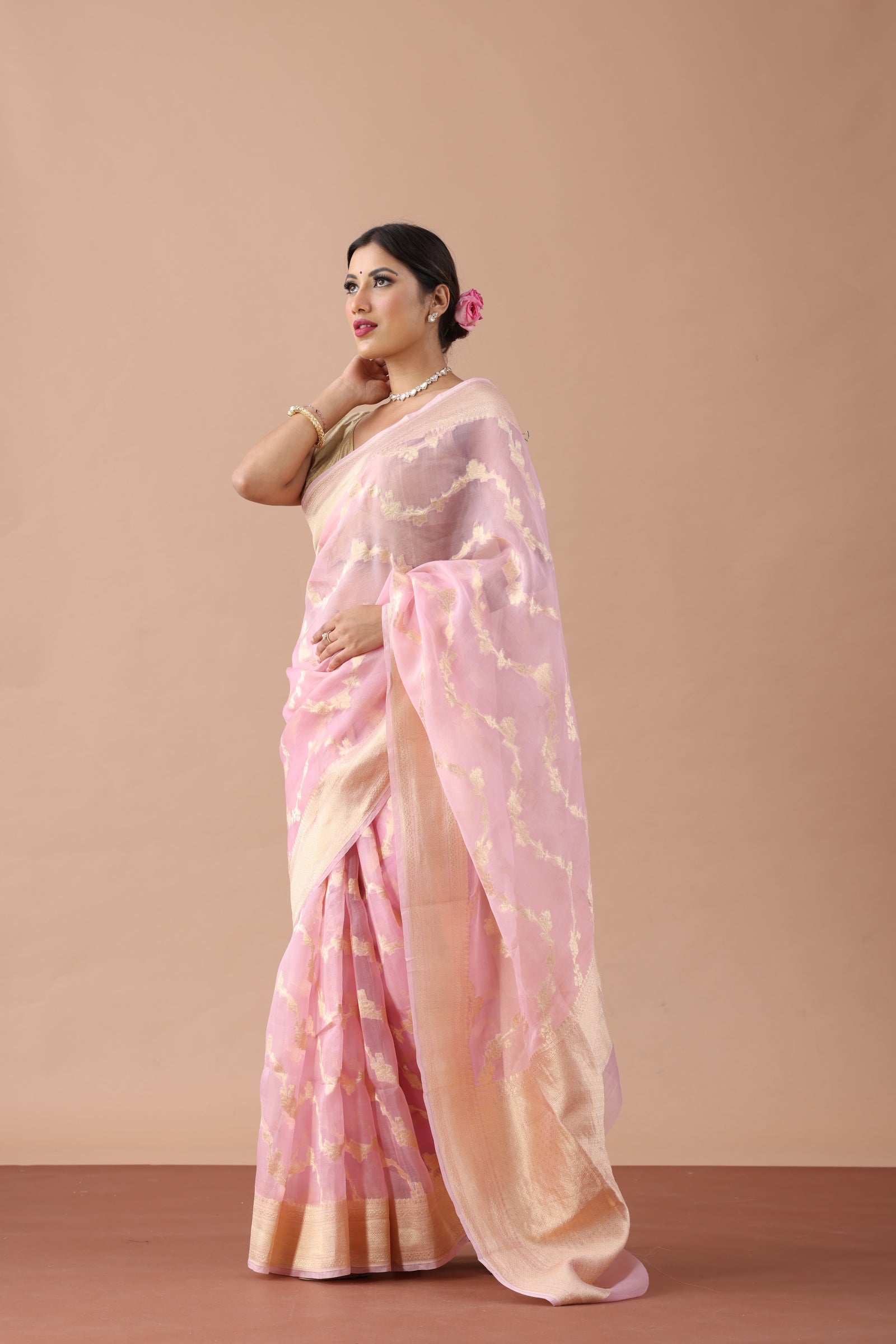 Organza Silk Banarasi Saree