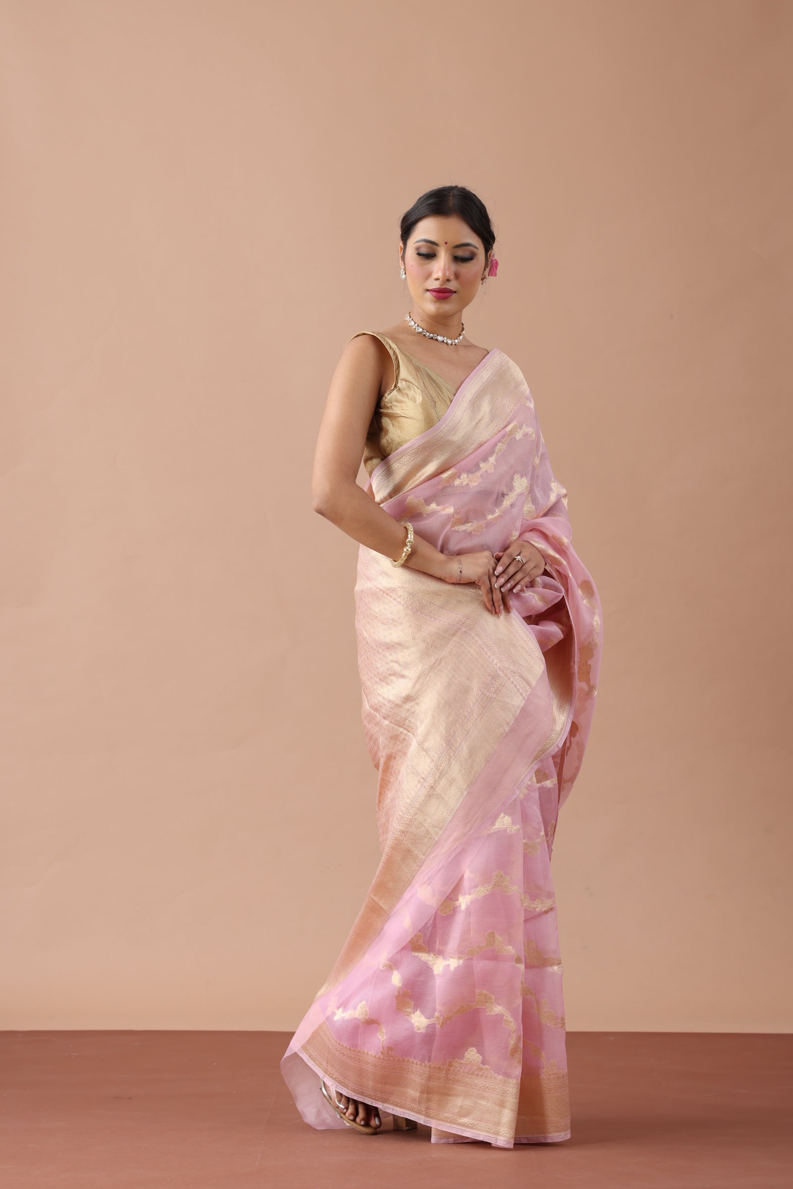 Organza Silk Banarasi Saree