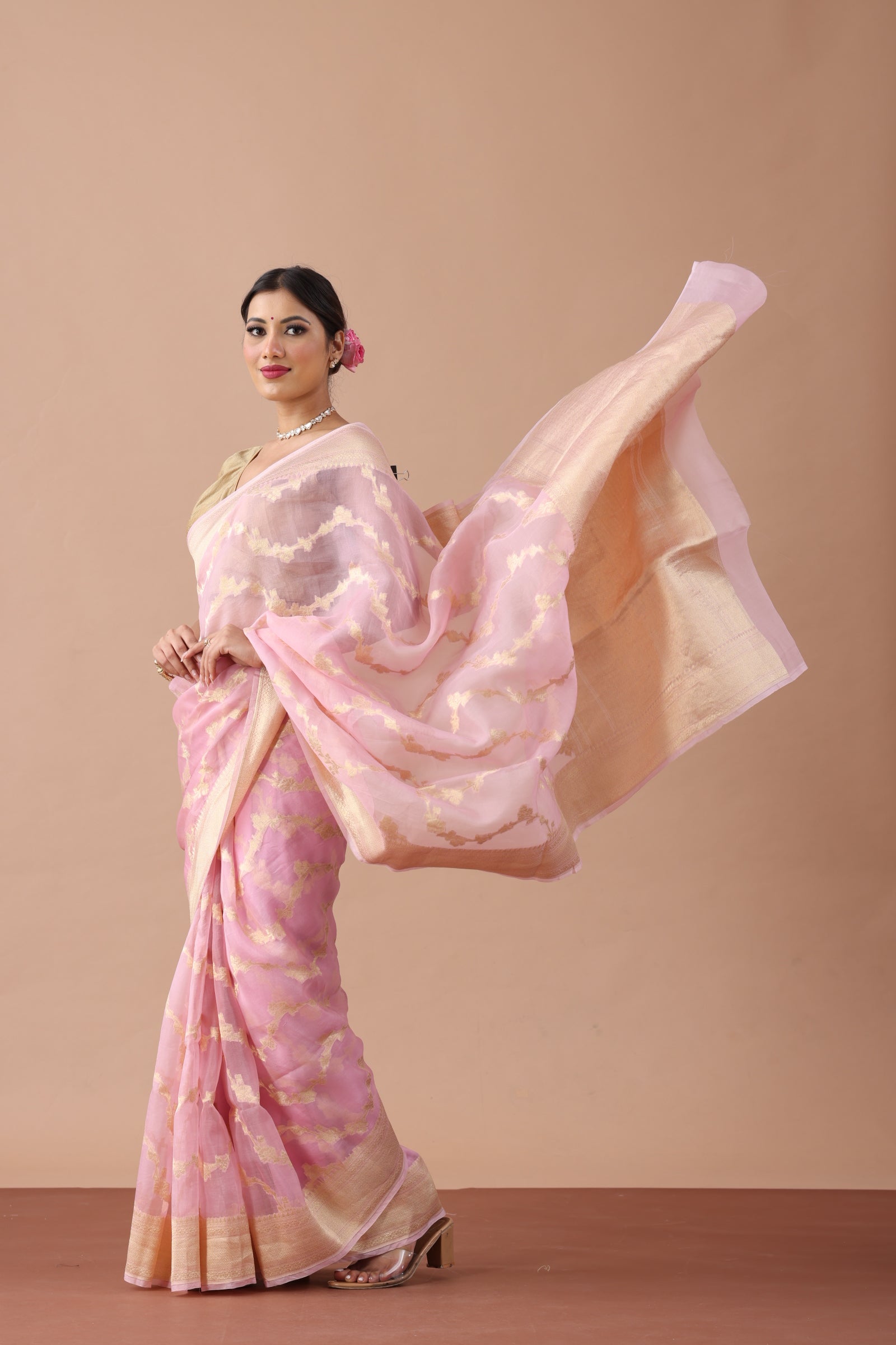 Organza Silk Banarasi Saree