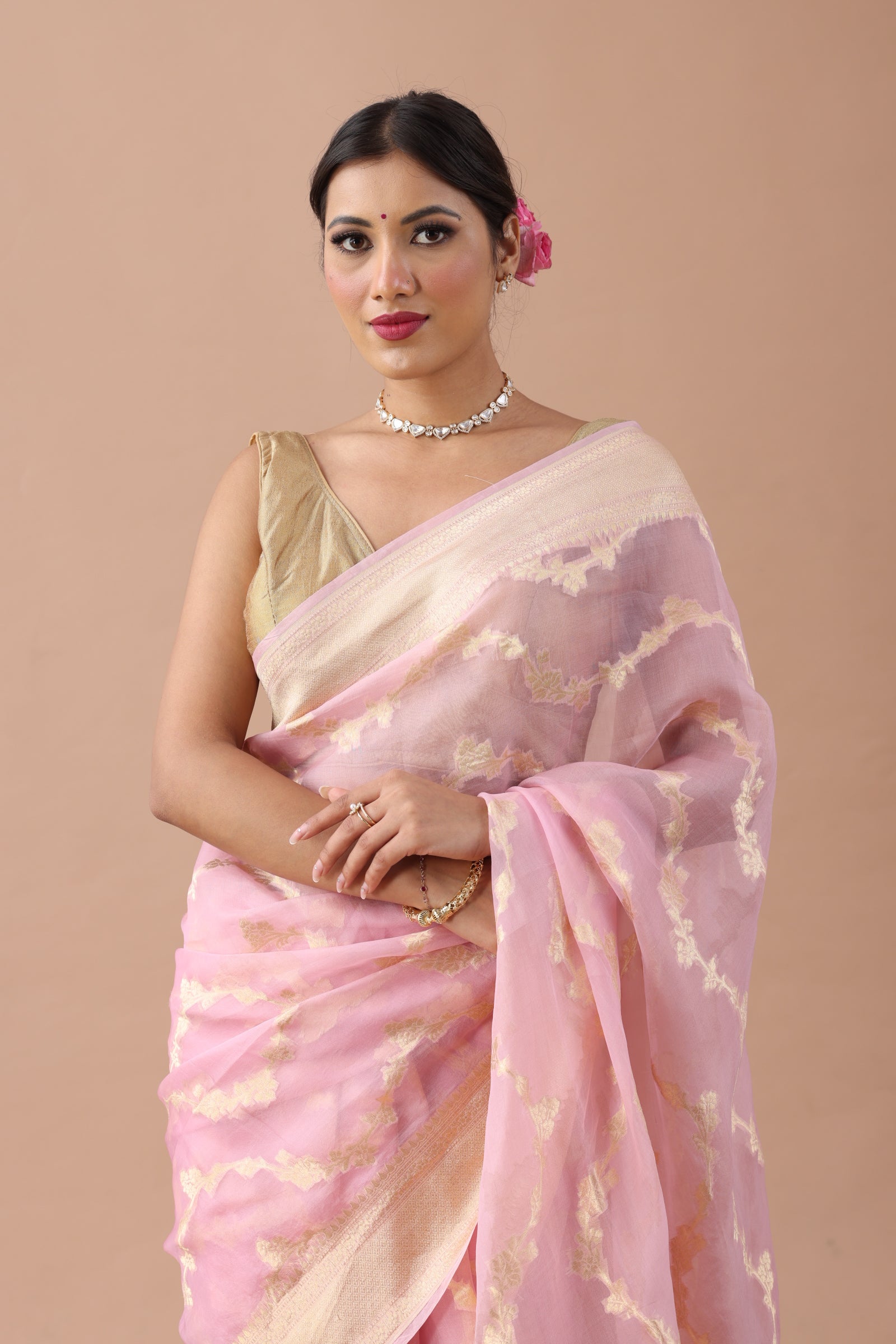 Organza Silk Banarasi Saree