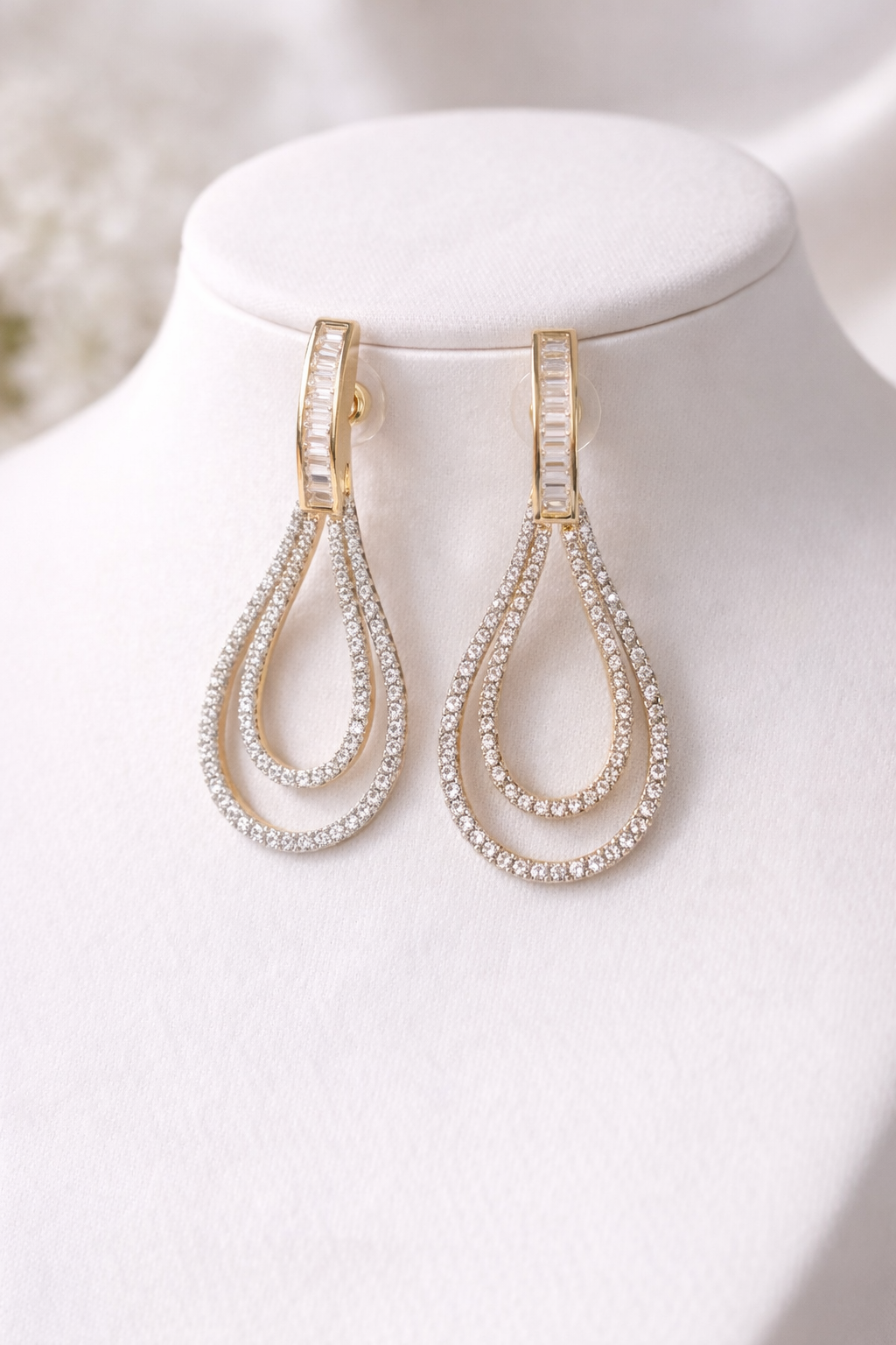 Aurora Crystal Cascade Earrings